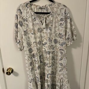 Floral Peasent Dress
